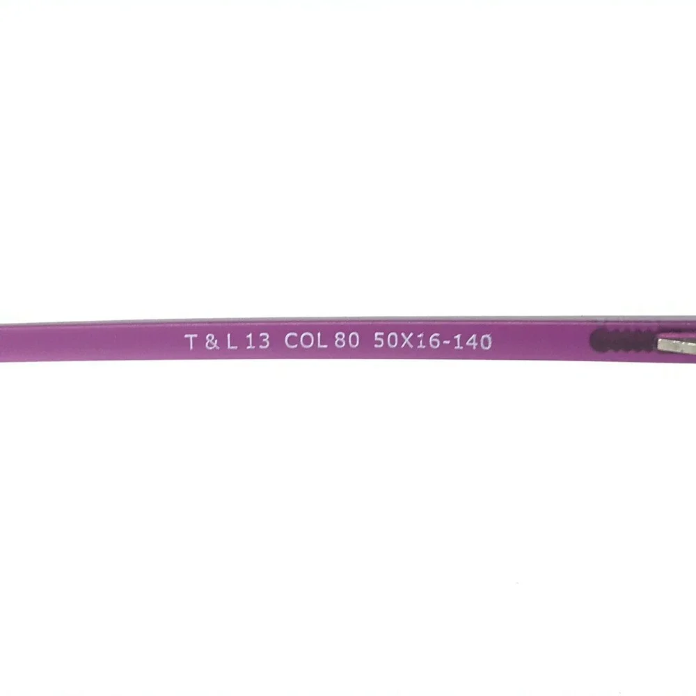 Truth & Love Eyeglasses Frames T & L 13 COL 80 Purple Cat Eye Full Rim 50-16-140